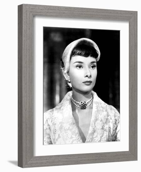 Roman Holiday, Audrey Hepburn, 1953-null-Framed Photo