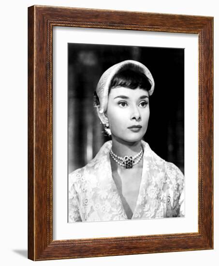 Roman Holiday, Audrey Hepburn, 1953-null-Framed Photo