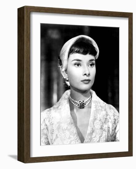 Roman Holiday, Audrey Hepburn, 1953-null-Framed Premium Photographic Print