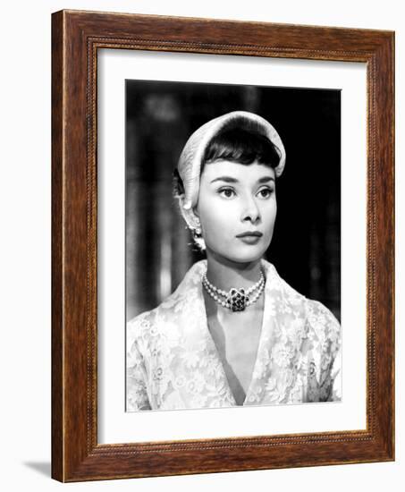 Roman Holiday, Audrey Hepburn, 1953-null-Framed Premium Photographic Print