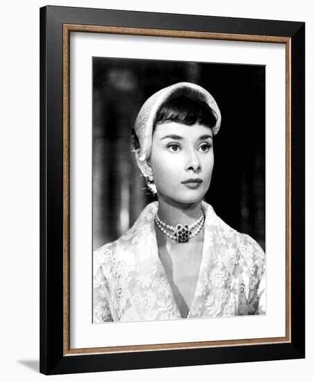 Roman Holiday, Audrey Hepburn, 1953-null-Framed Premium Photographic Print