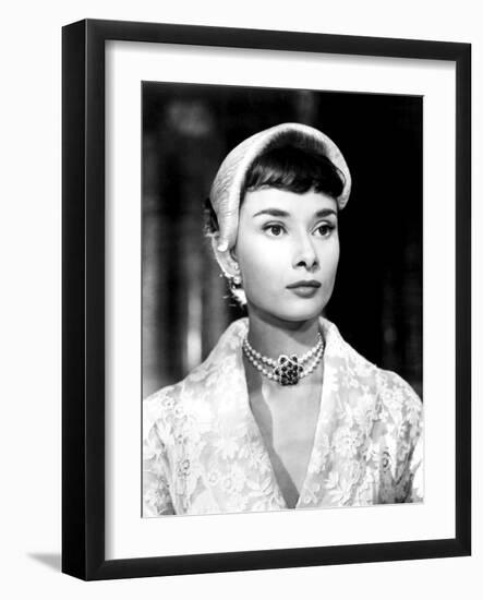 Roman Holiday, Audrey Hepburn, 1953-null-Framed Premium Photographic Print