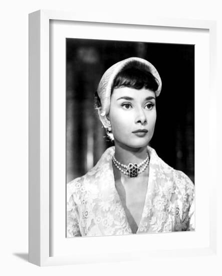 Roman Holiday, Audrey Hepburn, 1953-null-Framed Premium Photographic Print