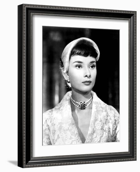 Roman Holiday, Audrey Hepburn, 1953-null-Framed Premium Photographic Print