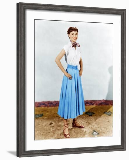 Roman Holiday, Audrey Hepburn, 1953-null-Framed Photo