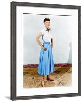 Roman Holiday, Audrey Hepburn, 1953-null-Framed Photo