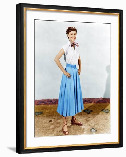 Roman Holiday, Audrey Hepburn, 1953-null-Framed Photo