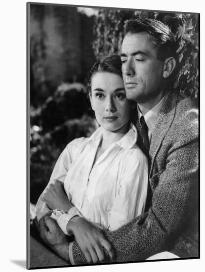 Roman Holiday, Audrey Hepburn, Gregory Peck, 1953-null-Mounted Photo