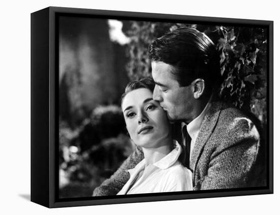 Roman Holiday, Audrey Hepburn, Gregory Peck, 1953-null-Framed Stretched Canvas