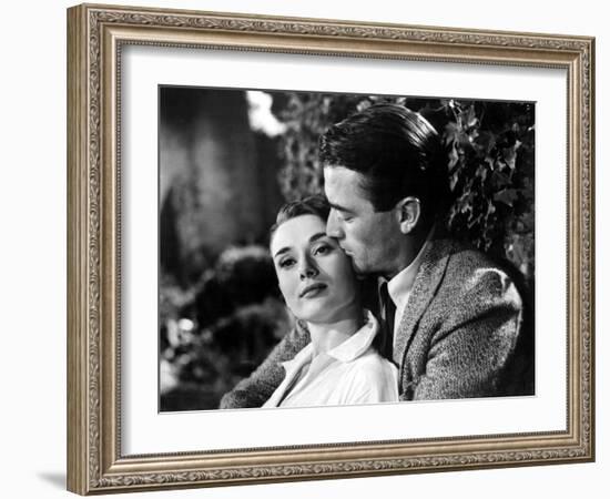 Roman Holiday, Audrey Hepburn, Gregory Peck, 1953-null-Framed Premium Photographic Print