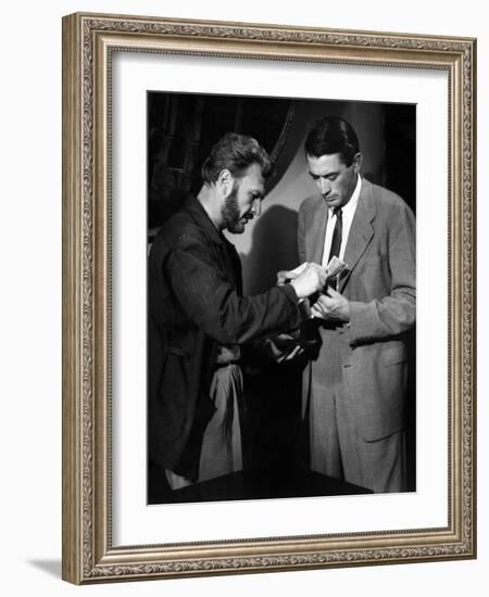 Roman Holiday, Eddie Albert, Gregory Peck, 1953-null-Framed Photo