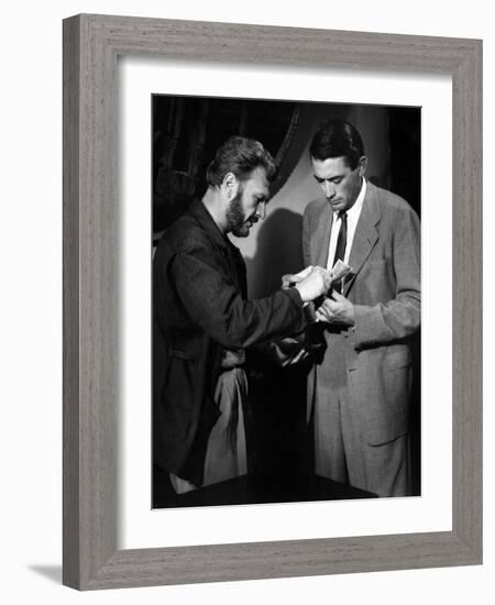 Roman Holiday, Eddie Albert, Gregory Peck, 1953-null-Framed Photo