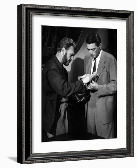 Roman Holiday, Eddie Albert, Gregory Peck, 1953-null-Framed Photo