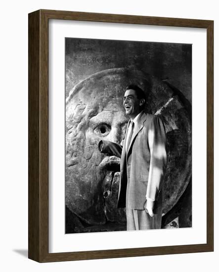 Roman Holiday, Gregory Peck, 1953-null-Framed Photo