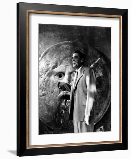 Roman Holiday, Gregory Peck, 1953-null-Framed Photo