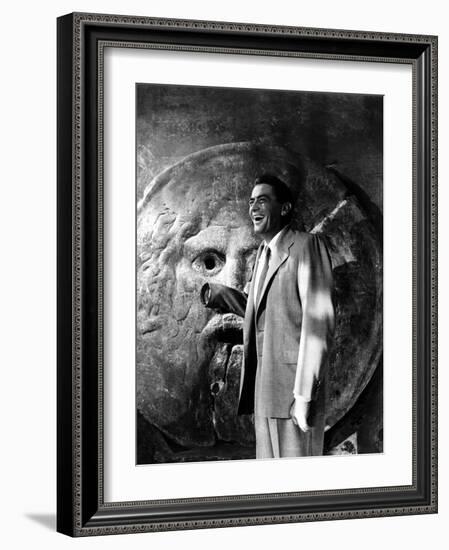 Roman Holiday, Gregory Peck, 1953-null-Framed Photo