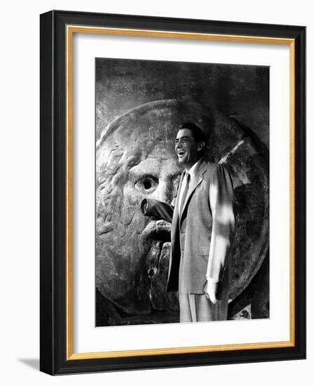 Roman Holiday, Gregory Peck, 1953-null-Framed Photo