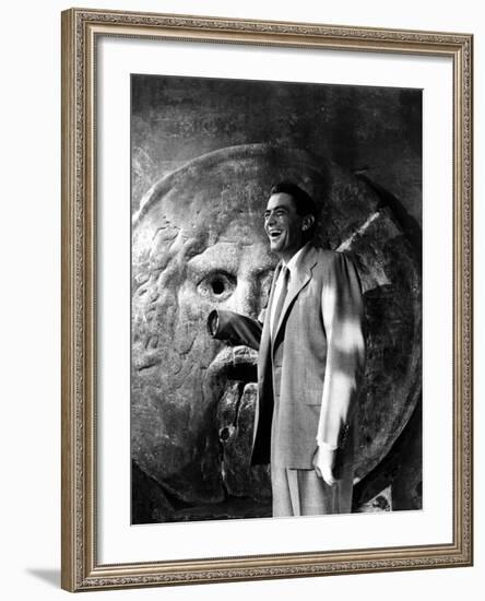 Roman Holiday, Gregory Peck, 1953-null-Framed Photo