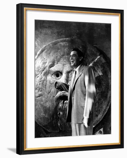 Roman Holiday, Gregory Peck, 1953-null-Framed Photo