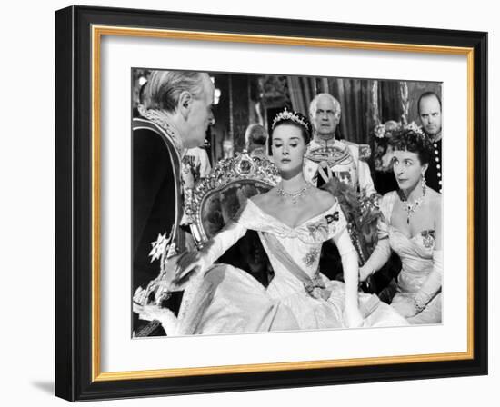 Roman Holiday, Harcourt Williams, Audrey Hepburn, Margaret Rawlings, 1953-null-Framed Photo