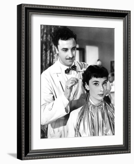 Roman Holiday, Paolo Carlini, Audrey Hepburn, 1953-null-Framed Photo