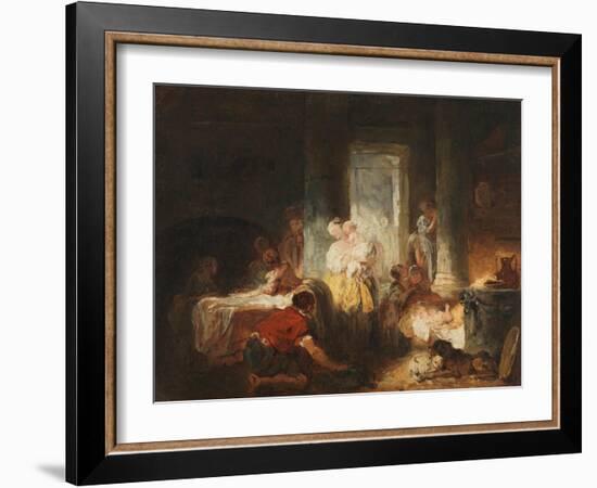 Roman Interior, c.1760-Jean-Honore Fragonard-Framed Giclee Print