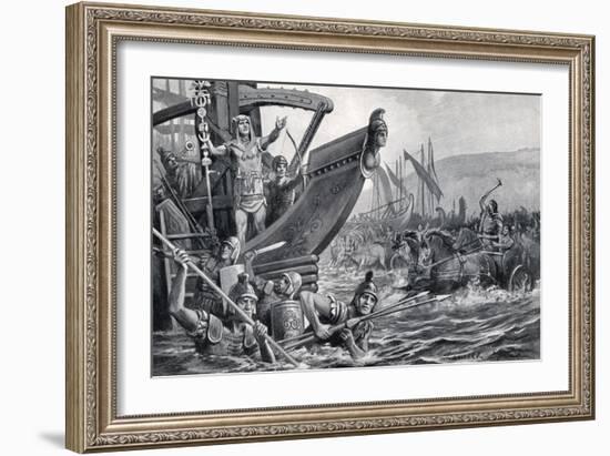 Roman Invasion of Britain-G.F. Scott Elliot-Framed Art Print