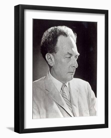 Roman Jakobson (B/W Photo)-American Photographer-Framed Giclee Print