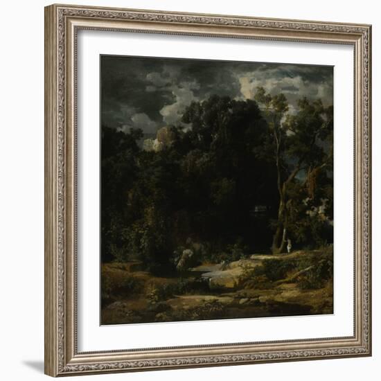 Roman Landscape, 1852-Arnold Böcklin-Framed Giclee Print