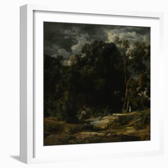 Roman Landscape, 1852-Arnold Böcklin-Framed Giclee Print