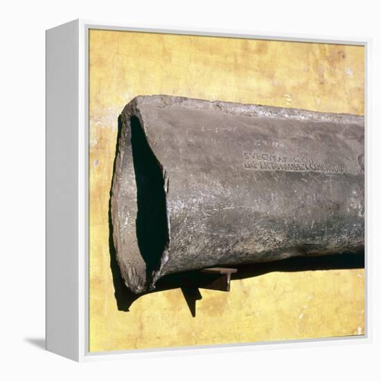 Roman Lead Water-Pipe with inscription, c2nd century-Unknown-Framed Premier Image Canvas