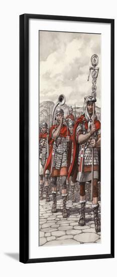 Roman Legions Marching Behind their Standard-Pat Nicolle-Framed Giclee Print