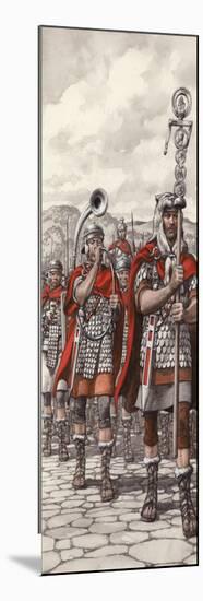 Roman Legions Marching Behind their Standard-Pat Nicolle-Mounted Giclee Print