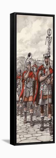 Roman Legions Marching Behind their Standard-Pat Nicolle-Framed Premier Image Canvas