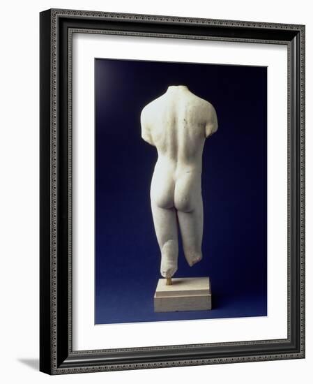 Roman Male Torso of a Youthful Figure, after a Polyclitan Bronze Original of the 5th Century BC-null-Framed Giclee Print