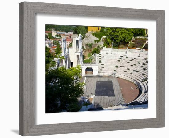 Roman Marble Amphitheatre Built in the 2nd Century, Plovidv, Bulgaria, Europe-Dallas & John Heaton-Framed Photographic Print