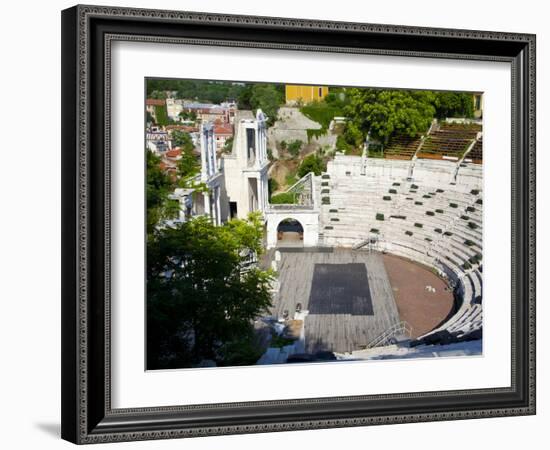 Roman Marble Amphitheatre Built in the 2nd Century, Plovidv, Bulgaria, Europe-Dallas & John Heaton-Framed Photographic Print