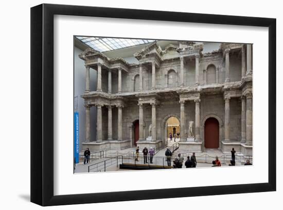 Roman Market Gate of Miletus at the Pergamon Museum, Museum Island, Berlin, Germany-null-Framed Art Print