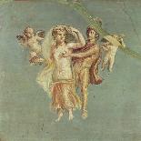 Spring, Maiden Gathering Flowers, from the Villa of Varano in Stabiae, c.15 BC-60 Ad-Roman-Giclee Print