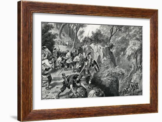 Roman Merchants Attacked by Britons-G.F. Scott Elliot-Framed Art Print