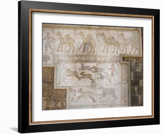 Roman Mosaic at the Theatre of Bosra, Syria-null-Framed Giclee Print