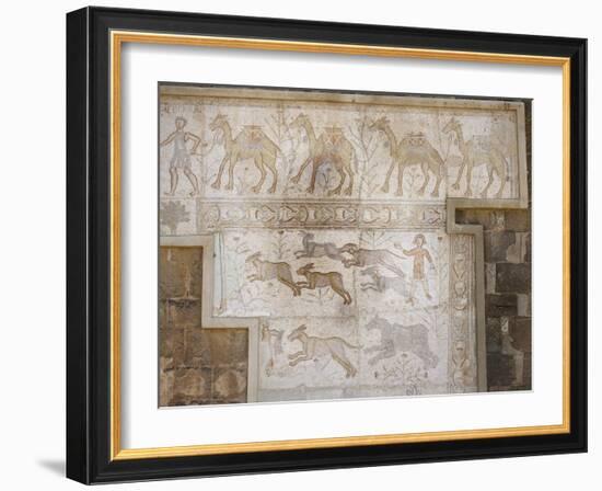 Roman Mosaic at the Theatre of Bosra, Syria-null-Framed Giclee Print