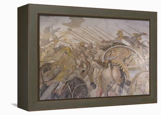 Roman Mosaic, Battle Between Alexander and Darius, from Pompeii House of the Faun-Eleanor Scriven-Framed Premier Image Canvas
