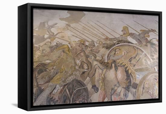 Roman Mosaic, Battle Between Alexander and Darius, from Pompeii House of the Faun-Eleanor Scriven-Framed Premier Image Canvas