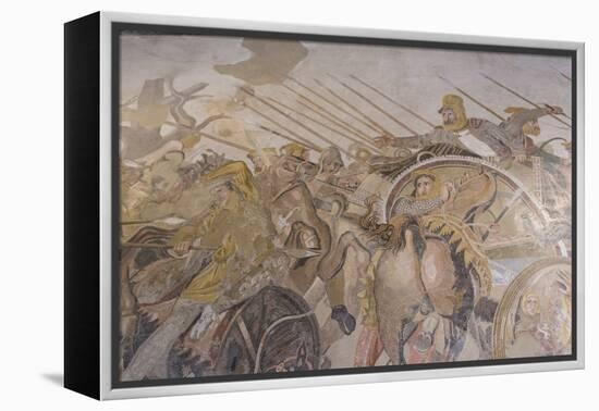 Roman Mosaic, Battle Between Alexander and Darius, from Pompeii House of the Faun-Eleanor Scriven-Framed Premier Image Canvas