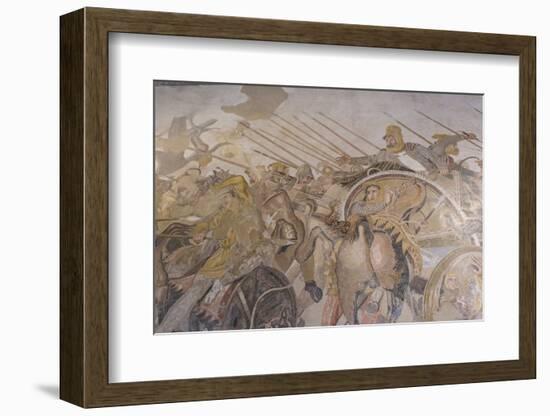 Roman Mosaic, Battle Between Alexander and Darius, from Pompeii House of the Faun-Eleanor Scriven-Framed Photographic Print