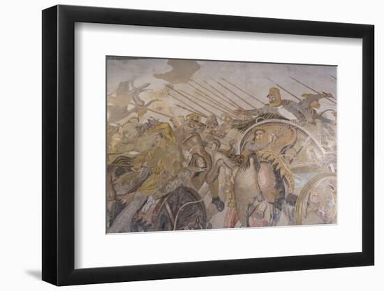 Roman Mosaic, Battle Between Alexander and Darius, from Pompeii House of the Faun-Eleanor Scriven-Framed Photographic Print