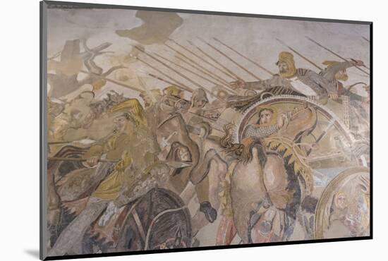 Roman Mosaic, Battle Between Alexander and Darius, from Pompeii House of the Faun-Eleanor Scriven-Mounted Photographic Print