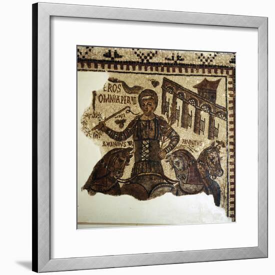 Roman Mosaic, Charioteer (Eros), c2nd-3rd century-Unknown-Framed Giclee Print