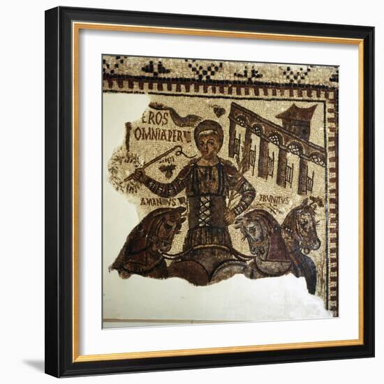 Roman Mosaic, Charioteer (Eros), c2nd-3rd century-Unknown-Framed Giclee Print